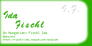 ida fischl business card